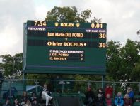 Del Potro v Rochus scoreboard- Wimbledon Tennis 2011